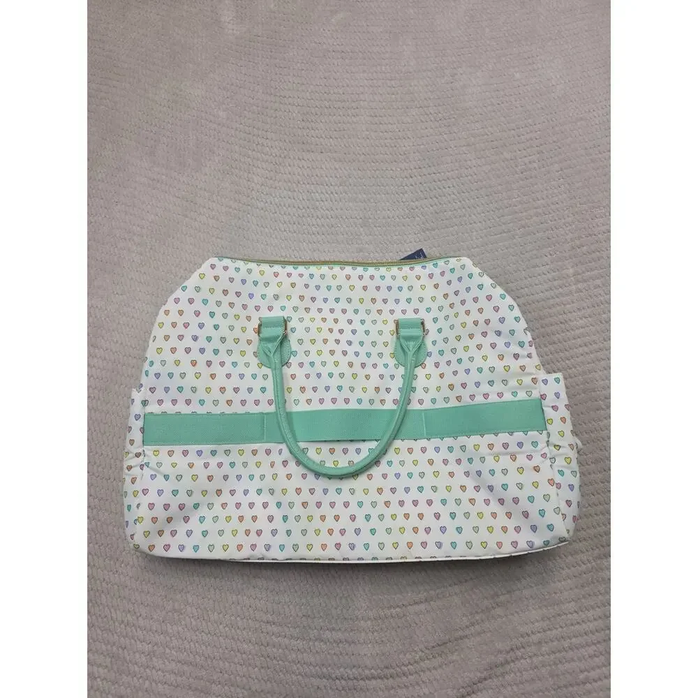 Roller Rabbit x Target Duffle Bag Multicolor Hearts Softside 20x9.5x12